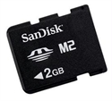 Picture of SanDisk 2GB Micro M2 Memory Stick (Retail Pkg.)