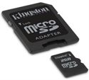 Picture of Kingston Micro SD 2GB Memory Card with SD Adapter