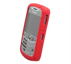 Picture of BlackBerry Curve (8300) Series, Red Silicone Cover.