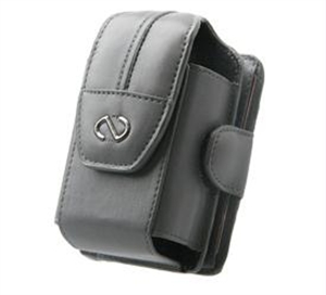 Picture of Naztech Pilot Case with Swivel Clip for Med. and Large Flip Phones Features a Wallet for I.D.-Gray