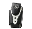 Picture of Naztech Boa Matching Key Chain and Swivel Belt Clip for SML / MED Flip Phones (Black-White)