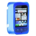 Picture of Motorola / Silicone  (CLIQ) Translucent Blue Cover