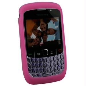 Picture of BlackBerry Curve (8520) and (8530), Hot Pink Silicone Cover.