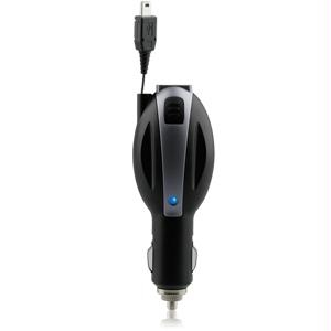 Picture of Naztech Reactor. A Retractable Dual Charger with  USB Charging Port for Mini USB Compatible Devices