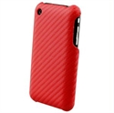 Picture of Naztech Carbon Fiber Graphite Shield for Apple iPhone 3G and 3Gs - Red