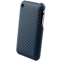 Picture of Naztech Carbon Fiber Graphite Shield for Apple iPhone 3G and 3Gs - Blue