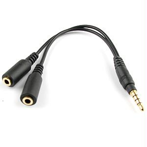 Picture of Naztech 3.5mm Audio Splitter - Black