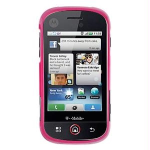 Picture of Rubberized SnapOn Cover for Motorola CLIQ XT - Hot Pink