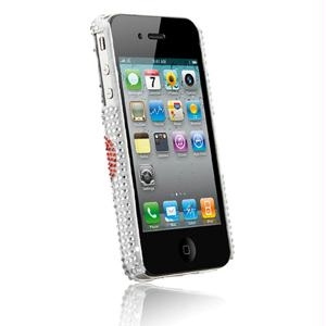 Picture of Naztech BeDazzle SnapOn Cover for Apple iPhone 4 -  Cherry and Heart Design