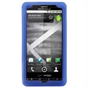 Picture of Silicone Cover for Motorola Droid X - Blue Checker