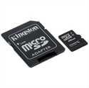 Picture of Kingston 16GB microSDHC Class 4 Memory Card with SD Adapter