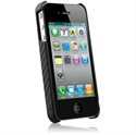 Picture of Naztech Carbon Fiber Graphite Shield for Apple iPhone 4 - Black