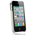 Picture of Naztech Carbon Fiber Graphite Shield for Apple iPhone 4 - Silver