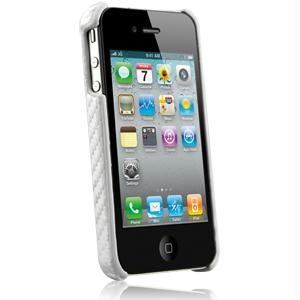 Picture of Naztech Carbon Fiber Graphite Shield for Apple iPhone 4 - Silver