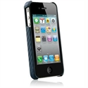 Picture of Naztech Carbon Fiber Graphite Shield for Apple iPhone 4 - Blue