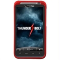 Picture of Rubberized SnapOn Cover for HTC ThunderBolt - Red