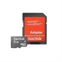 Picture of Sandisk 2GB Micro SD Memory Card with SD Adapter