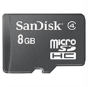 Picture of SanDisk Micro SDHC Memory Card with SD Adapter