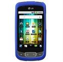 Picture of Rubberized SnapOn Cover for LG Optimus T P509 - Blue