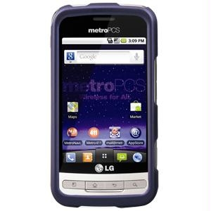 Picture of Rubberized SnapOn Cover for LG Optimus M MS690 - Purple