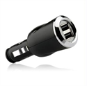 Picture of Naztech Gemini Vehicle Charger with Dual USB Charging Ports and Blue LED Charging Indicator
